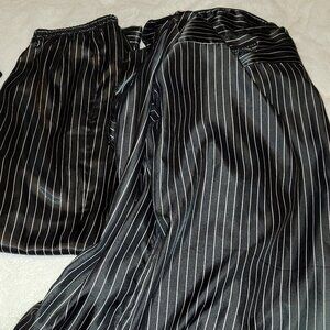 Robert Louis Black silk pajamas
